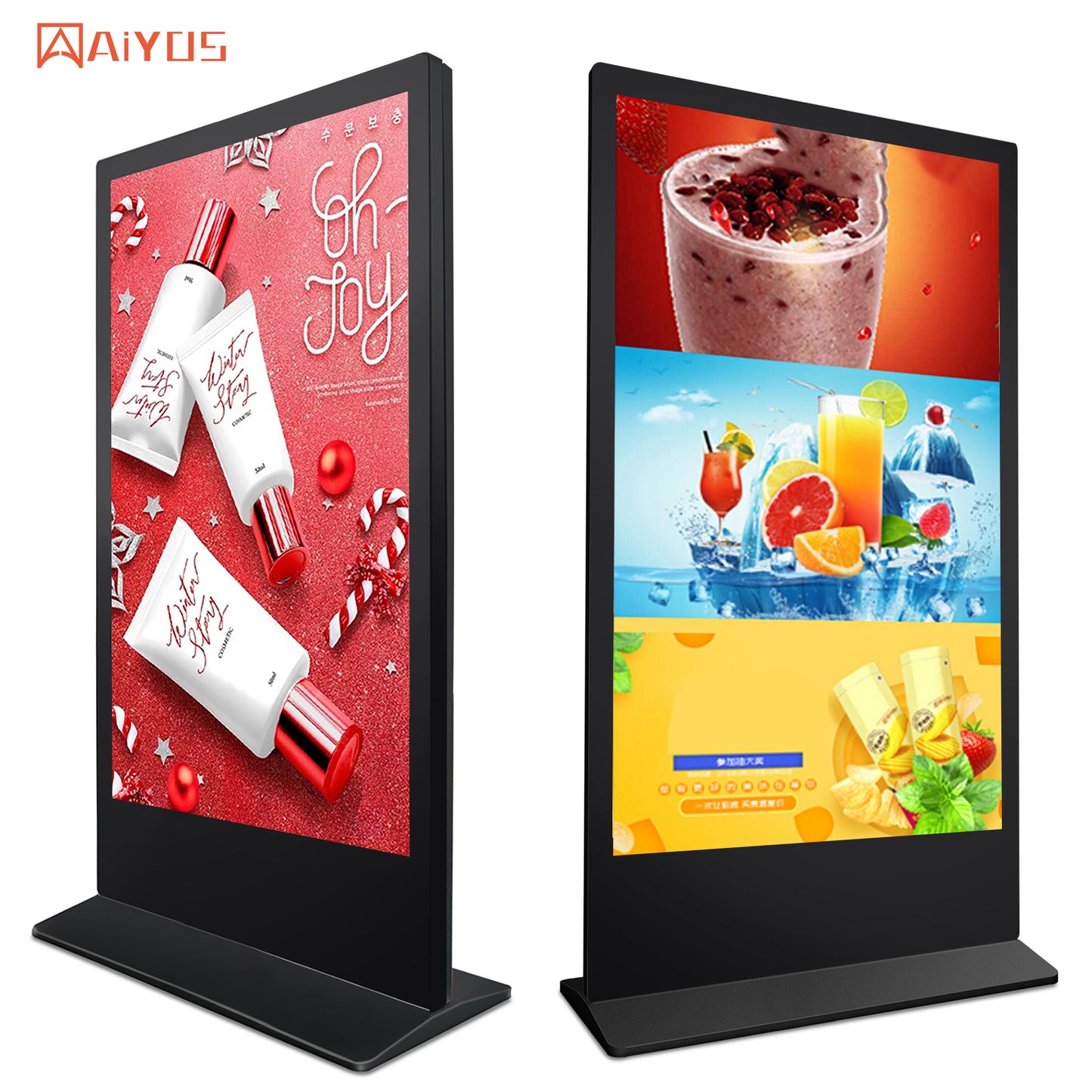 75 Inch Floor Standing Digital Signage And Display Totem LCD Touch Screen Kiosk Indoor Advertising Display Player Equipment