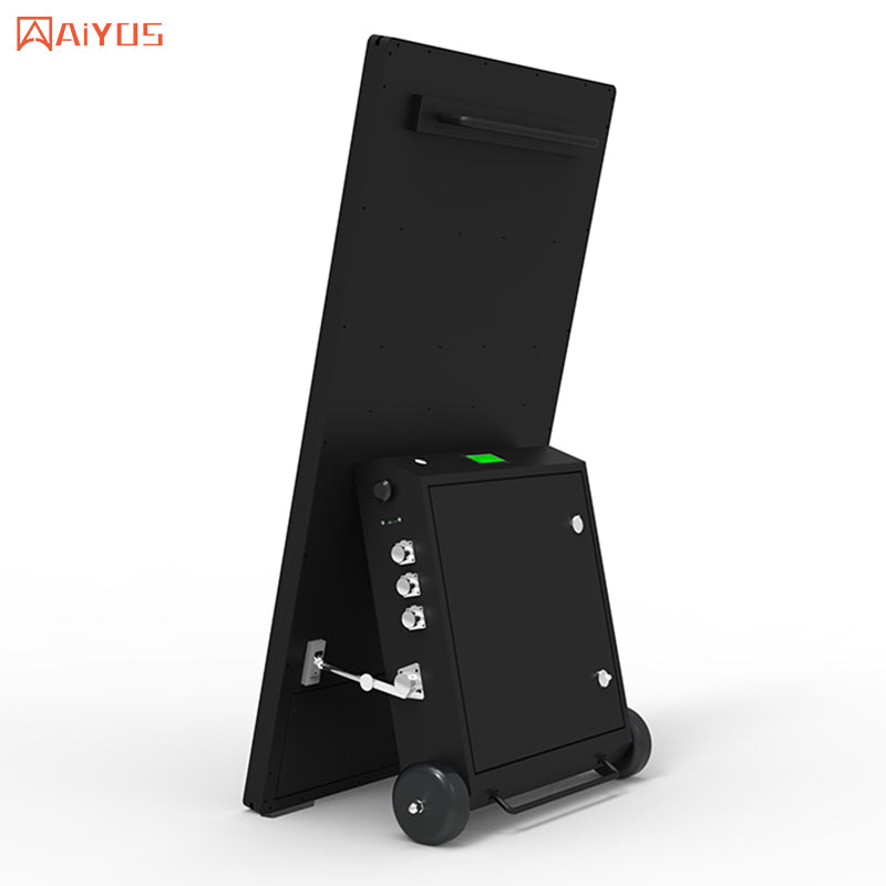 43 Inch Indoor Movable Digital Signage And Display Totem Portable Advertising Media Player Floor Standing LCD Touch Screen Kiosk