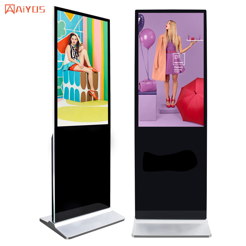 43 Inch Floor Standing Indoor LCD Advertising Display Touch Interactive Screens AD Kiosk Stand Alone Digital Advertising Machine