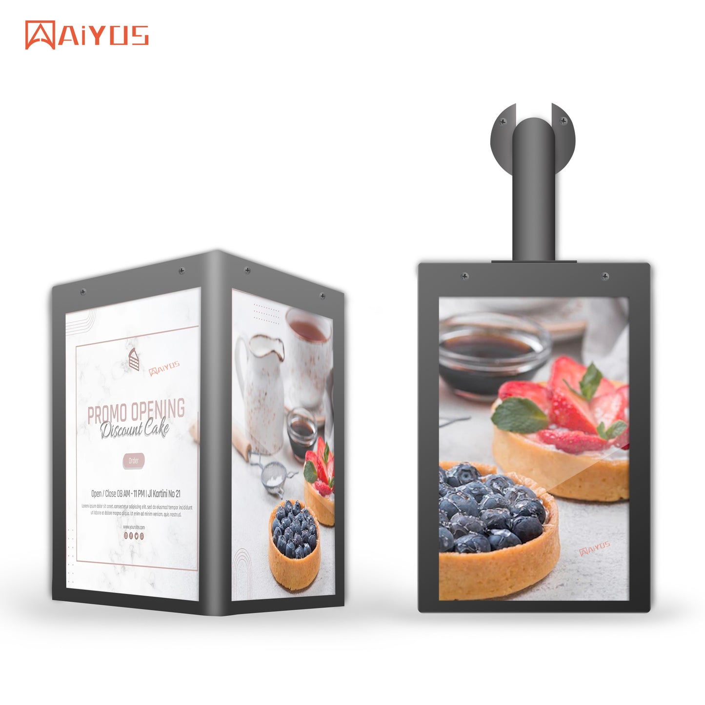 10.1 Inch LCD Cube Display Advertising Playing Equipment Android Wall Mounted Digital Signage Totem