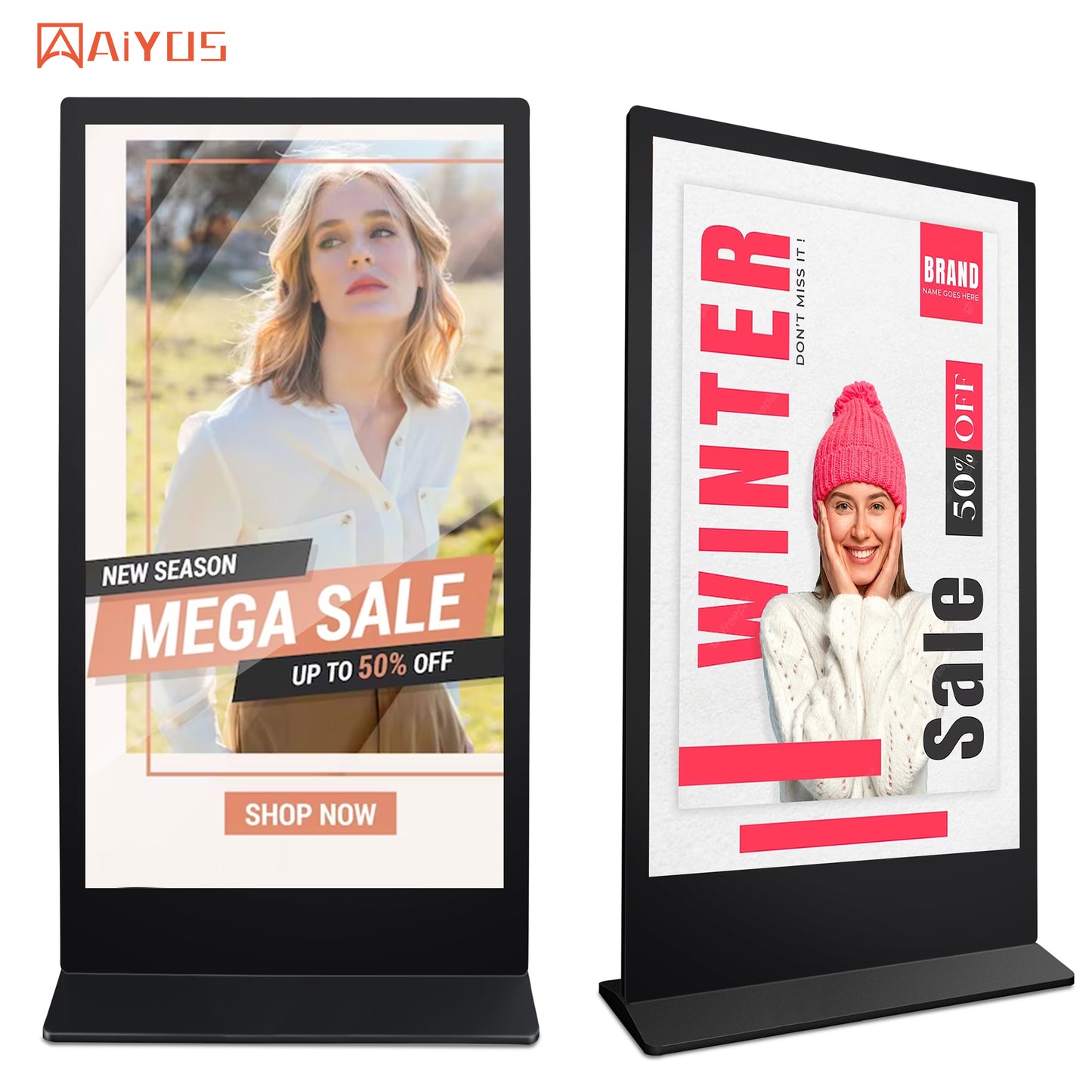 85 Inch Indoor Monitor Digital Signage Display LCD Screen Advertising CMS Software Totem Android Touch Screen Kiosk