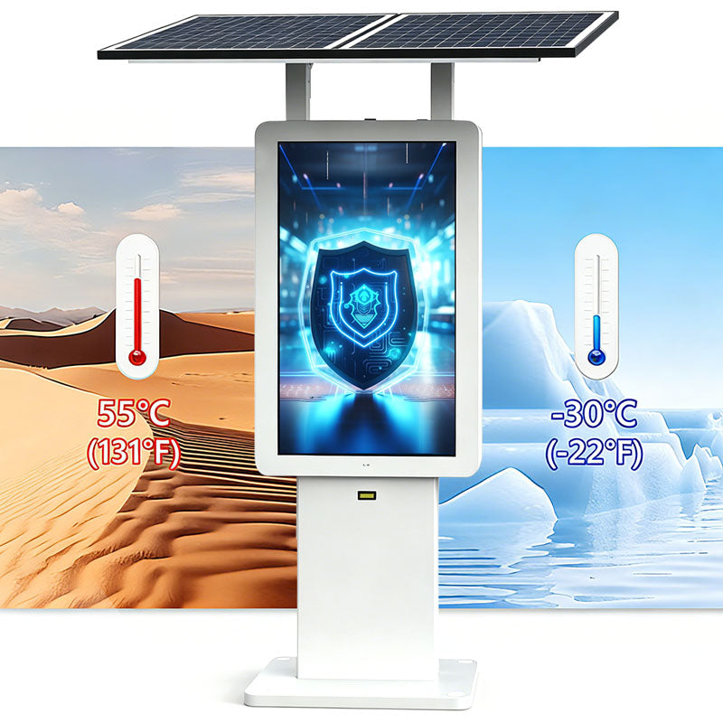 55 Inch Floor Standing Solar Digital Signage Outdoor LCD Advertising Machine Smart City Kiosk