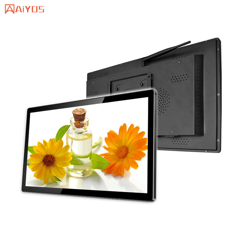 27 Inch LCD Wifi Interactive Touch Screen HD Wall Mount Display Digital Signage Display For Shop Mall