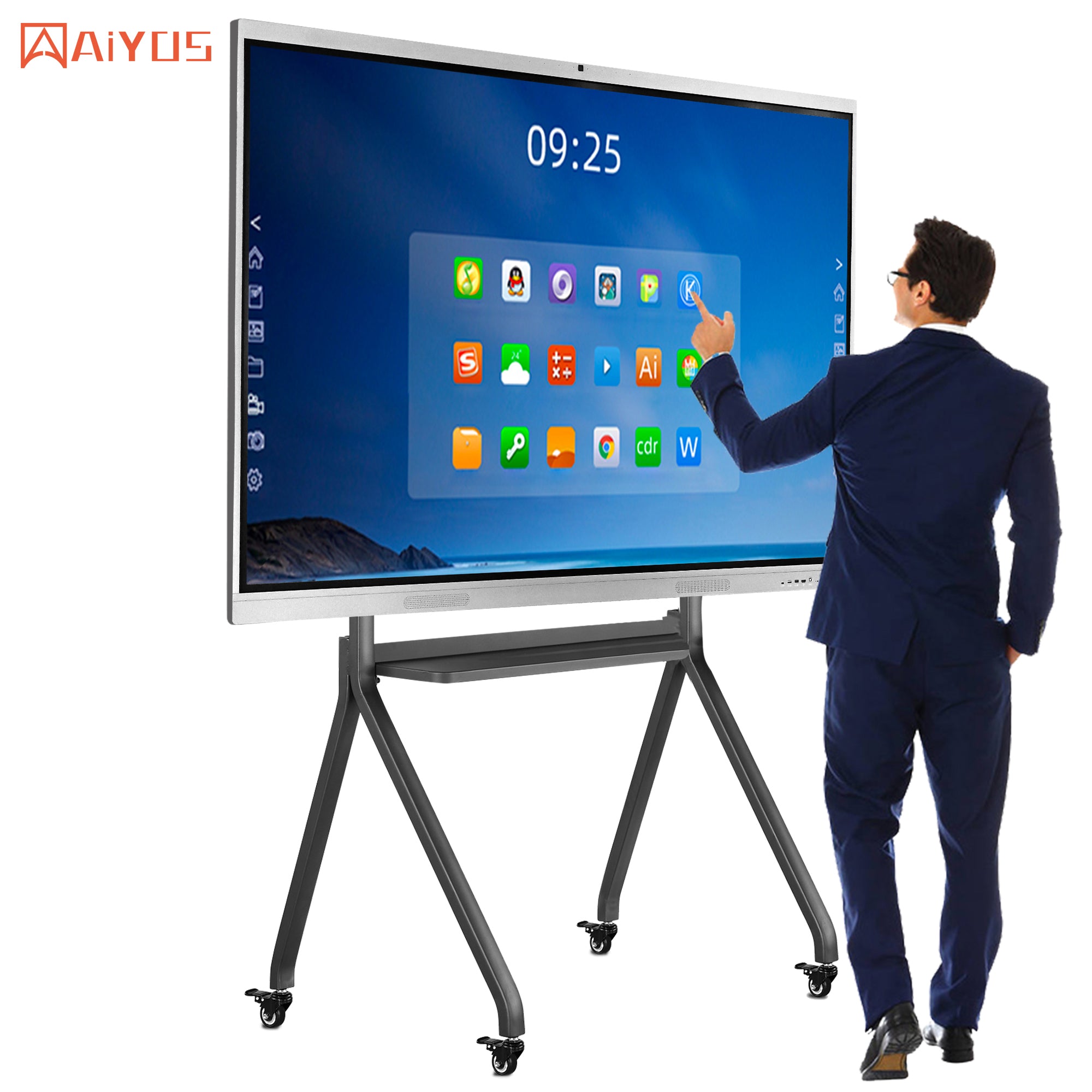 75 Inch 4K Display All in One Meeting Smart board Touch Screen Digital ...
