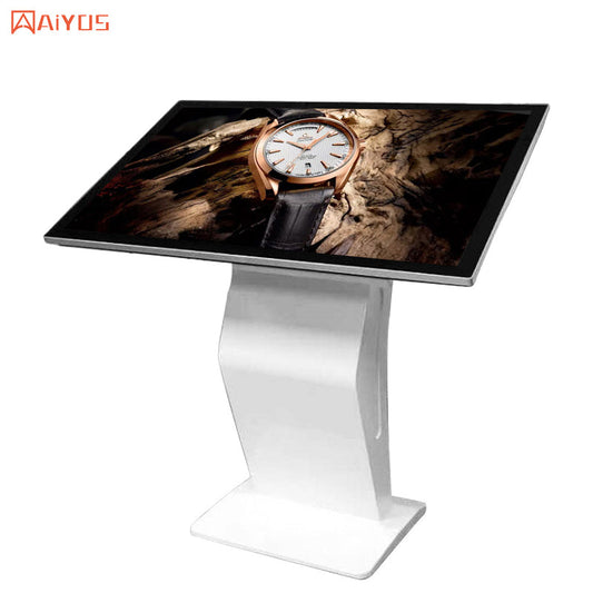 55 Inch K shape interactive table panel touch screen monitor floor stand digital signage advertisement equipment