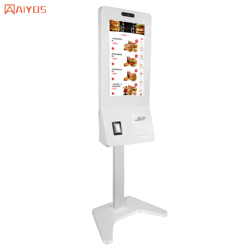 43 Inch Thermal Printer NFC card reader Restaurant Touch Screen Self Ordering Kiosk payment machine