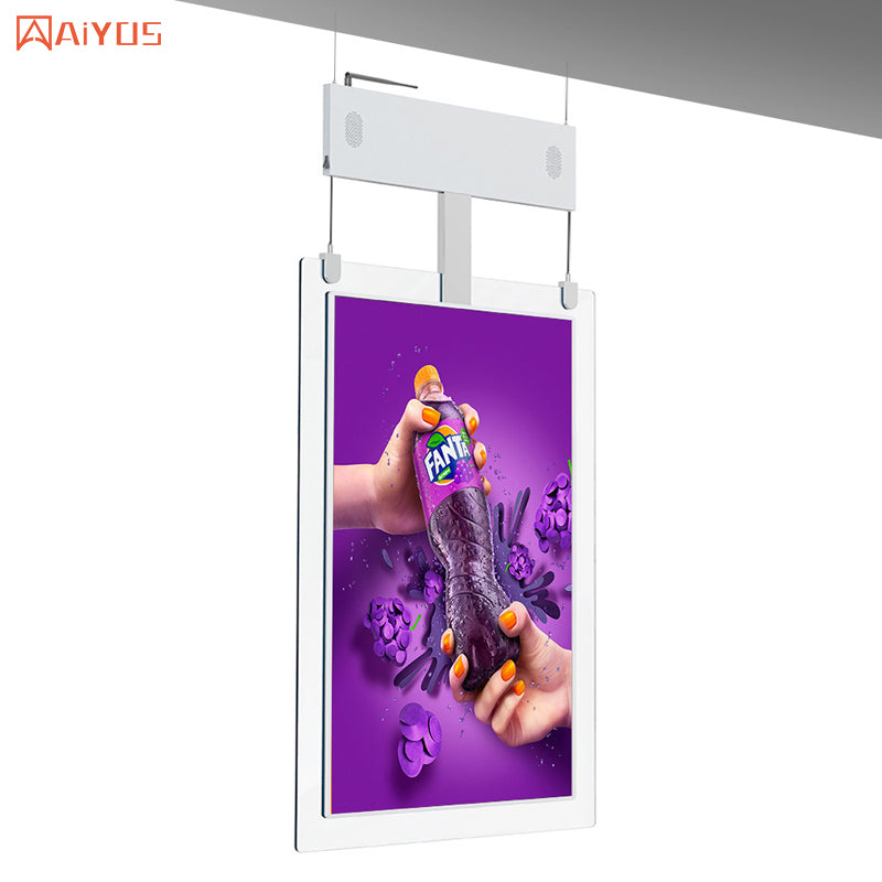 43'' high brightness window display lcd hanging screen real estate promotional products convenient digital signage lcd ad player