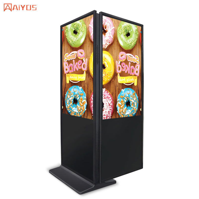 32 inch LCD monitor digital signage double sided screen kiosk digital ...