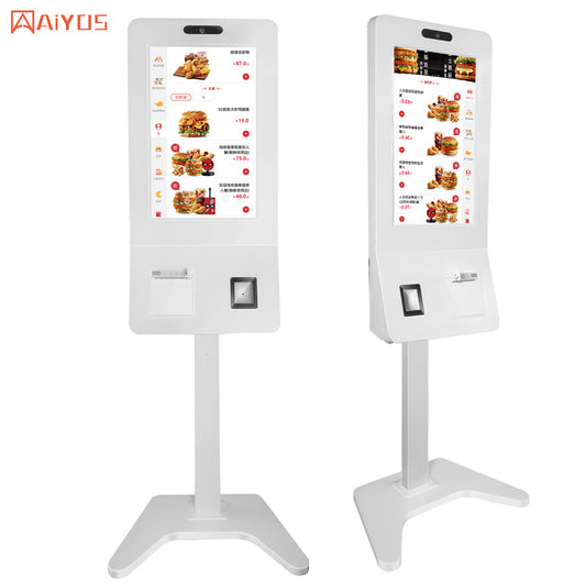 32 Inch All in One Self Service Food Order Kiosk for Restaurant Coffee Shop Vending Machine Touch Screen Self Payment Kiosk