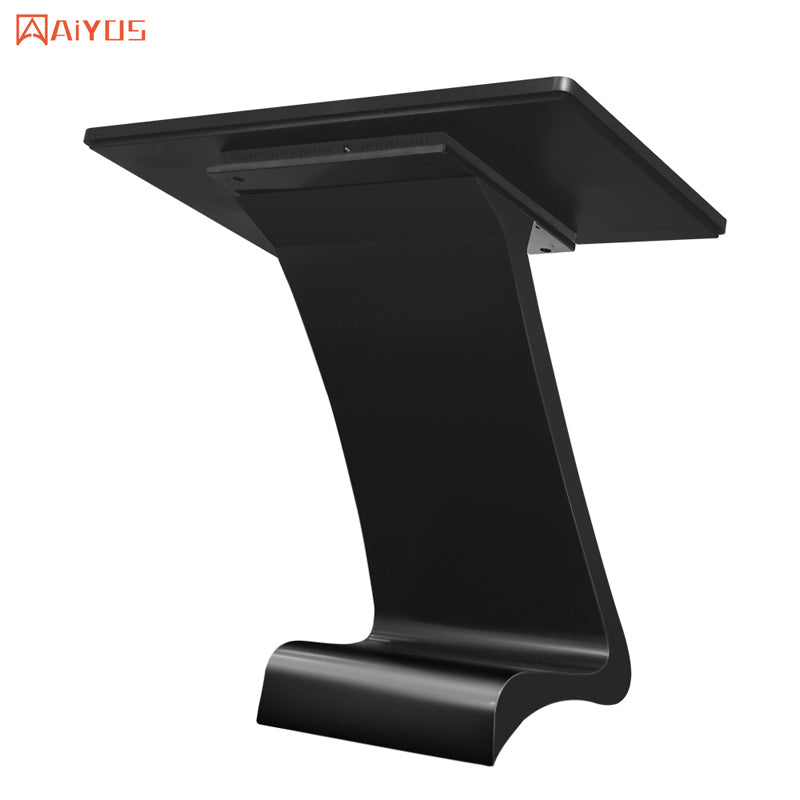 55 Inch S Shape Self-service Information Totem Advertising Player Android WIFI Floor Stand Digital Signage and display
