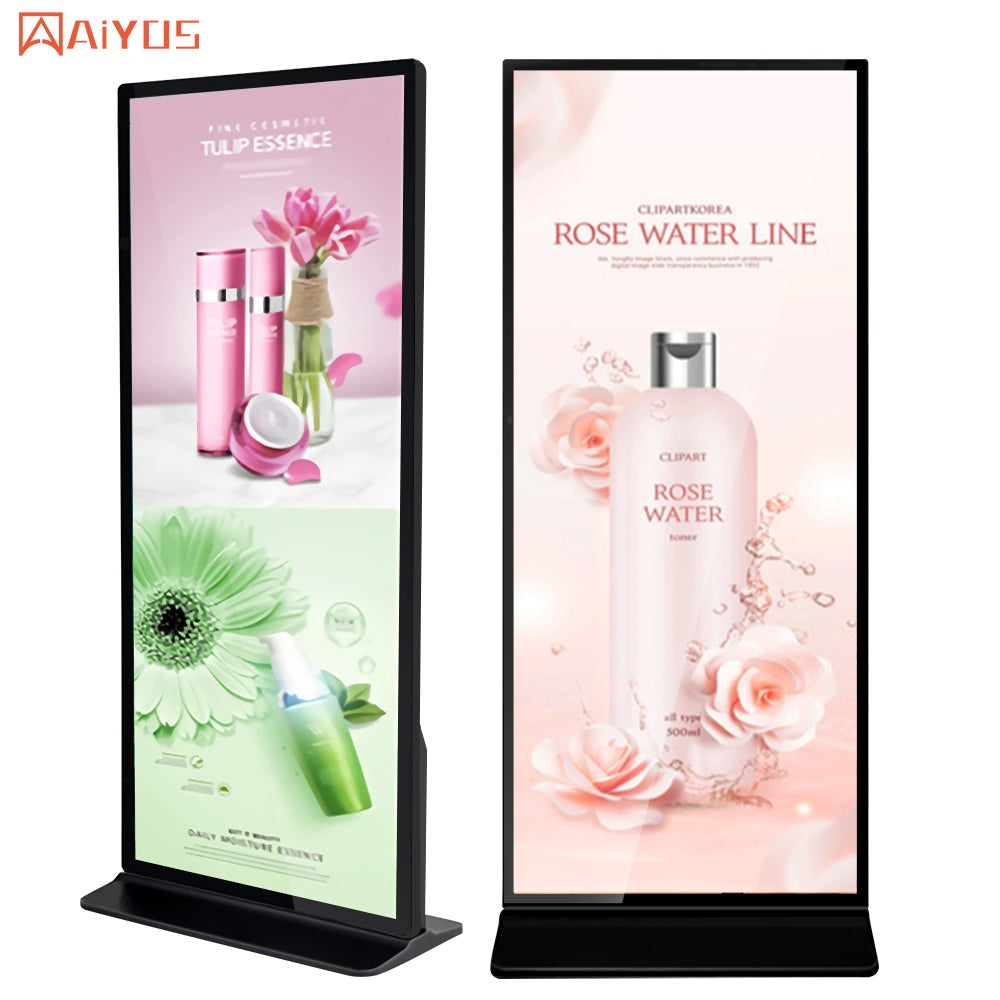 75 Inch Free Standing indoor Android Wifi Vertical Touch Screen LCD Digital Signage Advertising Display Monitor