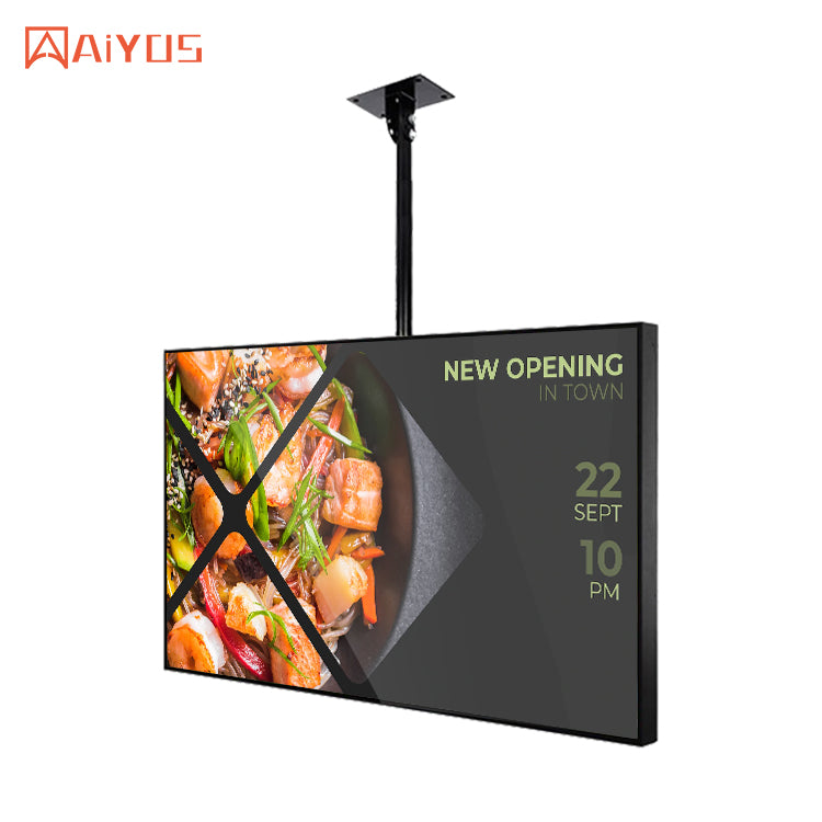 49 Inch Restaurant Digital Menu Board Electronic Menu LCD Signage Ordering Screen Indoor Wall Mounted Advertising Display