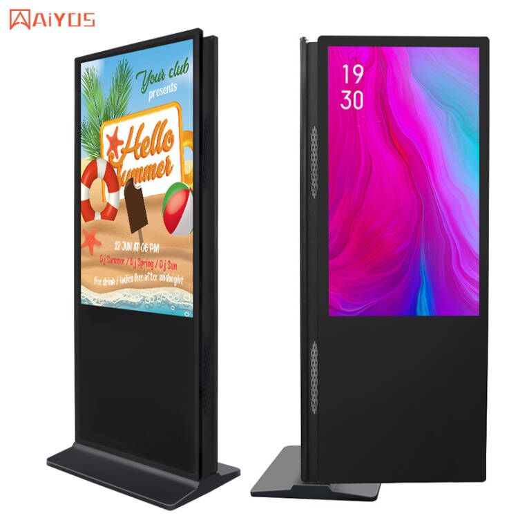 55 Inch Indoor Android Wifi Advertising Double Sides Interactive Smart Touch Dual Screen Digital Signage Kiosk