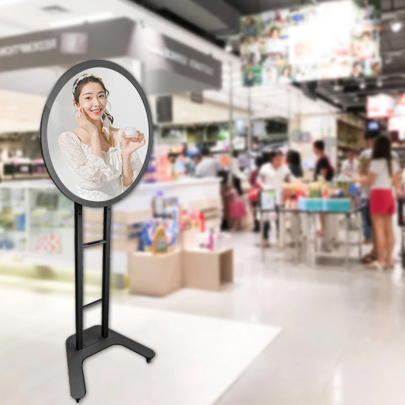 Full Viewing Round Digital Signage Advertisement Display LCD Touch Screen Circular LCD Screen