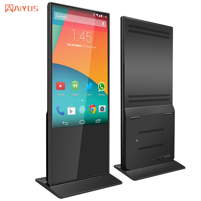 55 Inch Floor Stand LCD Display Touch Screen Indoor Android