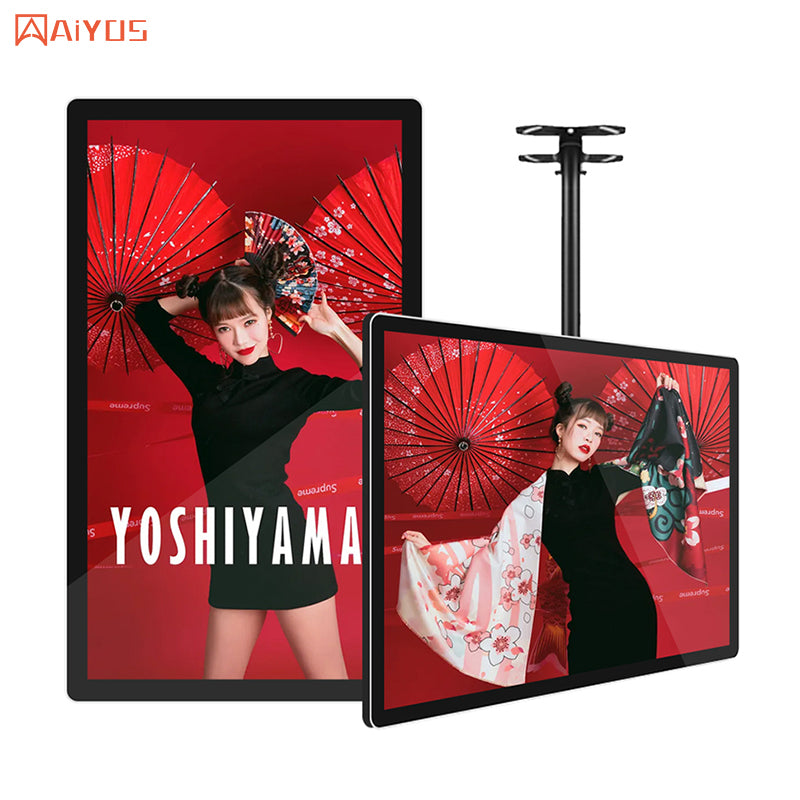 85 inch Wall Mounted LCD Advertising Display Touch Screen Hanging Display LCD Screens Digital Signage